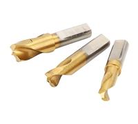 ASHATA 3 Pièces Jeu de Forets à Souder par Points, HSS CO Couteau Durable | 1/4\", 5/16\" et 3/8\" inclus, Efficace pour enlever les soudures métalliques, Fabriqué à partir d\'un matériau à haute