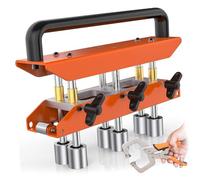 ASHATA 3 Station Roller Bender pour Matériaux de Toiture Métallique | Rouleau à trois stations, poignée en forme de V, courbure de 0 à 90 degrés, hauteur de 13 à 130mm, acier, aluminium et