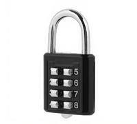 ASHATA 8-Digit Cadenas à Combinaison, Cadenas Antivol à Combinaison 8 Chiffres Serrure Combinée Cadenas Verrou de Mot de Passe pour Sac de Casier, Valise, Boîte à Outils