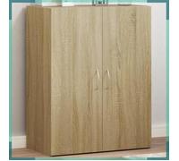 ASHATA Armoire de classement chêne sonoma bois d'ingénierie -FHE840767