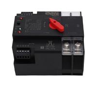 ASHATA Commutateur de Transfert Automatique de Puissance Double avec Temps de Commutation de 50 Ms, 100 A ATS pour Centres Commerciaux et Industries, Installation sur Rail