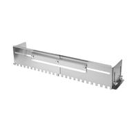 ASHATA Couteau à Colle cranté Réglable, Truelle à Encoches Carrées pour | Largeur réglable, construction en acier inoxydable, utilisation de pavage de mur de sol, applicateur de peigne à mortier,