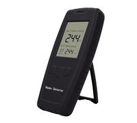 ASHATA Détecteur de Radon Portable, Moniteur Numérique de Radon 0 à 270 PCi L, Testeur de Gaz de Domestique avec écran LCD, Compteur de Précis à Long Terme pour la Maison, Le Bureau, l'école, Le