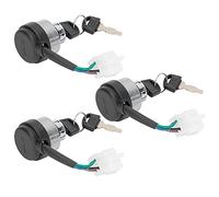 ASHATA Générateur Interrupteur D'Allumage 4 Fils avec Clés | Plastique Durable, compatible avec 168F/170F, jardinage, construction, démarrage électrique