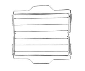 ASHATA Grille à Rôtir Réglable en Acier au Carbone Robuste, Grille de Cuisson en Forme de V Facile à Nettoyer pour Un Placement sécurisé des Aliments, à Dinde Antiadhésive pour Four et Grill (