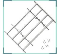 ASHATA Grille réglable de sécurité de fenêtres et 4 barres 500-650 mm -FHE141385