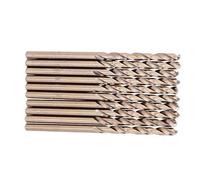 ASHATA Jeu de Forets en Cobalt M35 HSS-CO 10 Pièces (4.5mm) | Haute dureté, pointe précise, performances stables, compatible avec le perçage de l\'acier