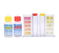 ASHATA Kit de Test de qualité de l'eau de Chlore PH pour Piscine, Spa, - Testeur de Piscine Portable Précis à Double Usage avec de Test Colorimétriques, Chiffres Faciles à Lire