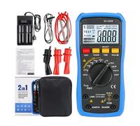 ASHATA Multimètre Numérique et Testeur de Résistance D'isolation Mégohmmètre pour Réparation Automobile, Usage Professionnel avec Batterie Rechargeable (SK-505B)