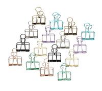 ASHATA Pinces à Reliure Creuses à Queue d'aronde Trombones Multicolores à Longue Queue pour Fournitures Scolaires de Bureau, Pinces Décoratives en Fil de Fer galvanisé pour Sceller les Sacs de