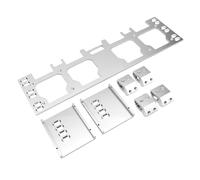 ASHATA Plaque de Montage de Boîte à Outils pour Systèmes D'emballage - Organisateur en Aluminium Solide et Facile à Installer pour la Gestion des Outils