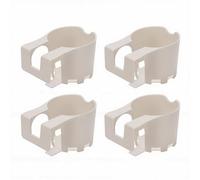 ASHATA Porte-gobelets Multifonctionnels et Durables en ABS, 4 Pièces, pour Piscine Hors Sol, Idéal pour Se Détendre au Bord de l'eau (White)