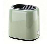 ASHATA Porte-ustensiles Organisateur D'argenterie avec Fentes Bien Organisées et Base de Drainage pour une Utilisation en Cuisine en Matière Plastique Durable (GREEN)