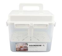 ASHATA Pot de Cornichon Hermétique pour une Conservation Parfaite de la Saveur et un Transport Facile, Récipient de Fermentation du Kimchi 4L
