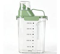 ASHATA Récipient de Stockage D'aliments pour Animaux de Compagnie avec Tasse à Mesurer, Conception Hermétique et Transparente pour le Riz et les Produits Secs, Parfait pour un Usage Domestique, (3L