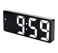 ASHATA Réveil Miroir LED Rechargeable, Horloge de Table Numérique électronique USB avec Fonctionnement Silencieux, Décor Miroir, 2 Modes d'alimentation, Design Moderne, 6,3 X 2,7 X 0,9 Pouces