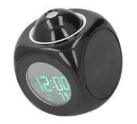 ASHATA Réveil Numérique à Projection LCD pour Enfants, Affichage rétroéclairé avec Rapport Vocal en Anglais, Projecteur d'Horloge Numérique Multifonctionnel avec Câble USB, Horloge Compacte pour