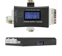 ASHATA Testeur d'alimentation PC pour Ordinateur 20/24 4/6/8 Broches avec écran LCD pour ATX, ITX, BTX, PCI-E, SATA