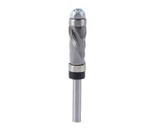 ASHATA Wood Trimming Expert Mèche de Toupie à Double Roulement pour une Coupe Efficace et des Finitions Lisses, Tige de 1/4 Po, Diamètre de Coupe de 1/2 Po