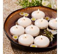 Ashlux 5 cm Bougies flottantes 48 Pièces, 5 heures de combustion propre et sans fumée pour mariage, moment romantique, demande en mariage, anniversaire, décoration de fête