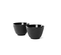 Tasse à thé YANG, set de 2 pc, noir, fonte, Bredemeijer