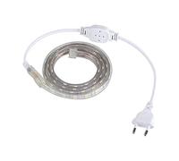 Asixx Ruban LED, 1m/5m/10m SMD 5050 Bande LED Étanche avec 60 LED/m Ruban LED 5050 Flexible pour DIY Décoration des Couloirs, des Escaliers, des Sentiers, des Fenêtres, etc, Prise UE(Blanc-1 Mètre)