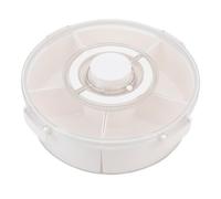 Asixxsix Boîte à Collations sous Vide, 6 Compartiments Amovibles, Plateau de Service divisé avec Couvercle et Poignée, Joint sous Vide à 4 Boucles pour Fruits, Noix, Collations, Fête,