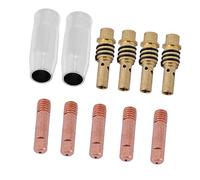 Asixxsix Buse de Chalumeau 15AK, Kit de Consommables de Soudage 11 | Buses en cuivre galvanisé en métal, embouts, support supérieur, pour brûleur de poche 15AK