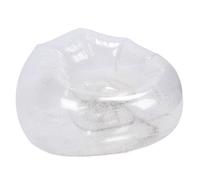Asixxsix Canapé Gonflable, Support Ergonomique, Chaise Gonflable Portable Légère en PVC Haute Résistance, canapé avec Design Transparent pour Extérieur, Intérieur, Camping, Plage, Patio (Silver)