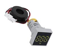 Asixxsix Compteur Numérique de Courant 0-100A AC, 220V Indicateur | Mini ampèremètre avec indicateur de signal de courant, lampe d\'affichage numérique pour l\'état de fonctionnement,
