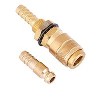Asixxsix Connecteur Rapide Refroidi à L'eau, Laiton, M8, Torche MIG TIG | Adaptateur de tuyau de torche de soudage, matériau en laiton, diamètre intérieur M8, lien eau-gaz, soudeur MIG TIG, laiton
