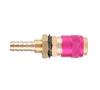 Asixxsix Connecteur Rapide Refroidi à L'eau, Laiton, M8, Torche MIG TIG | Adaptateur de tuyau de torche de soudage, matériau en laiton, diamètre intérieur M8, lien eau-gaz, soudeur MIG TIG, laiton
