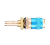 Asixxsix Connecteur Rapide Refroidi à L'eau, Laiton, M8, Torche MIG TIG | Adaptateur de tuyau de torche de soudage, matériau en laiton, diamètre intérieur M8, lien eau-gaz, soudeur MIG TIG, laiton