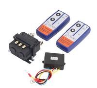 Asixxsix Contacteur De Relais De Solénoïde De Treuil 12 V 250 A Avec 2 Pièces De Télécommandes Sans Fil Kit De Relais De Treuil Universel Pour ATV UTV Camion Motoneige Tondeuse