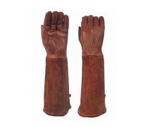 Asixxsix de Jardinage en Cuir, Anti-épines pour la Taille des Rosiers, Manchette Longue Respirante avec Protection de L'avant-bras Anti-perforation, pour Travaux de Jardin et (M)