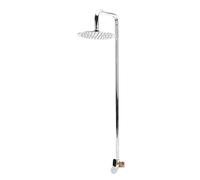 Asixxsix Kit de Douche extérieure, robinetterie de Douche extérieure en Acier Inoxydable avec poignée Unique, revêtement résistant aux intempéries pour Jardin, Plage et Piscine