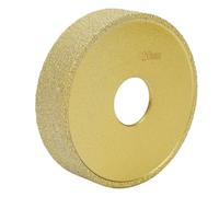 Asixxsix Meule Diamantée, 75 Mm, 60, Brasée Sous Vide, 7,6 Cm, Meule Diamantée à Bords Ronds avec Utilisation Sèche et Humide pour Carrelage, Quartz, Marbre, Granit, Béton