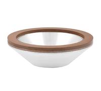 Asixxsix Meule Tasse à Rectifier 180, 100mm, Alésage 20mm, Liant Résine | Disque métallique en carbure pour le traitement des lames de scie en alliage, bol en alliage d\'aluminium, acier trempé en