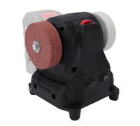 Asixxsix Mini Meuleuse D'établi, Compatible avec Batterie 18 V/21 V | 6 Vitesses, Machine à Polir, Moteur en Cuivre, Métal et Bois, Bijoux, Batterie 18V 21V, 2 Roues et Boîte de Rangement