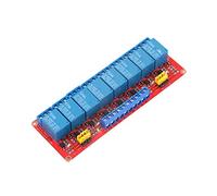 Asixxsix Module Relais Optocoupleur 8 Canaux, 5V 12V 24V, Déclenchement | Contrôleur de carte relais, isolation de photocoupleur de patch, charge 10 A, interface de fil de terminal, domotique