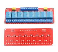 Asixxsix Module Relais Optocoupleur 8 Canaux, 5V 12V 24V, Déclenchement | Contrôleur de carte relais, isolation de photocoupleur de patch, charge 10 A, interface de fil de terminal, domotique