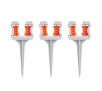 Asixxsix Paquet de 3 Pointes de Guidage de Tuyau D'arrosage, Guides de Tuyau en ABS Antirouille avec Rouleaux de Protection pour L'arrosage Extérieur de la Pelouse, Clous Légers Portables