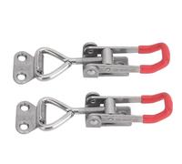 Asixxsix Pince de Serrage Rapide en Acier Inoxydable 304, 150kg, pour | Pince à bascule à dégagement rapide pour le travail du bois, outil manuel à boucle réglable, trous de montage 16x18mm
