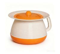 Asixxsix Pot de Chambre avec Couvercle, Seau à Urine Portable pour Enfants, Femmes et Personnes âgées, Couvercle Verrouillable Scelle les Odeurs, Toilettes de Chevet de Camping