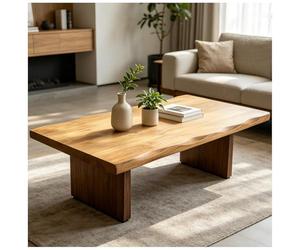 ASKLFNEI Table Basse Japonaise de 120 cm pour Sol, Table d'autel de méditation Tatami, Grande Table à Manger en Bois pour Salon et Salle à Manger, 120 cm(A,100x50x35cm)