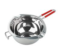 Aslanka Creuset pour Bain-Marie,1200ml ChaudièRes Universelles en Acier Inoxydable,avec PoignéE RéSistante à La Chaleur,Fond Plat,pour La Chauffage du Lait,du Beurre Ou du Chocolat
