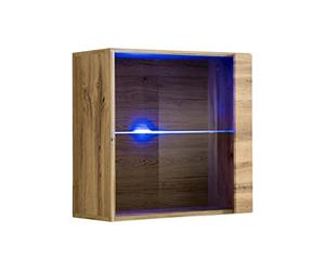 ASM Vitrine Carrée - Switch Ww 3 - L 60 Cm X P 30 Cm X H 60 Cm - Bois