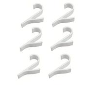 ASMJHQCLW Crochets de radiateur polyvalents ABS for serviette chauffante | Crochets de radiateur adhésifs blancs 2 à 6 pièces, cuisine salle de bain chambre à coucher(6pcs)