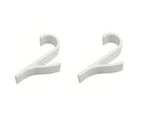 ASMJHQCLW Crochets de radiateur polyvalents ABS for serviette chauffante | Crochets de radiateur adhésifs blancs 2 à 6 pièces, cuisine salle de bain chambre à coucher(2pcs)