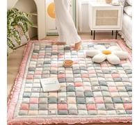 ASMJHQCLW Matelas de Sol futon en Coton et Polyester | Plusieurs tailles multicolores for le camping avec canapé-lit : matelas futon tatami pliant enroulable(E,70x150cm)